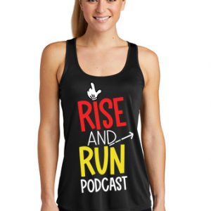 Rise And Run Logo Tech Tank Fitted - Mickey Colors