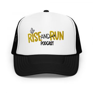 Rise And Run Embroidered Trucker Logo Hats