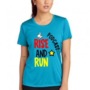 Rise And Run 2025-2026 Happy Running Tour Race Shirt- Fitted Atomic Blue